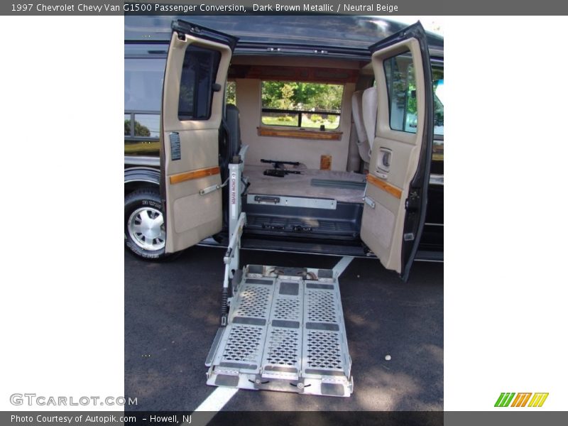 Dark Brown Metallic / Neutral Beige 1997 Chevrolet Chevy Van G1500 Passenger Conversion
