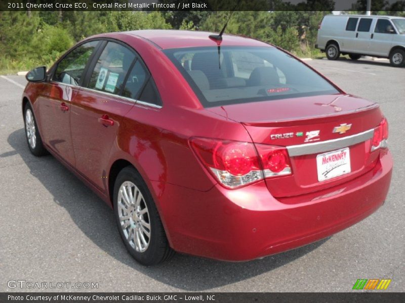 Crystal Red Metallic Tintcoat / Jet Black 2011 Chevrolet Cruze ECO