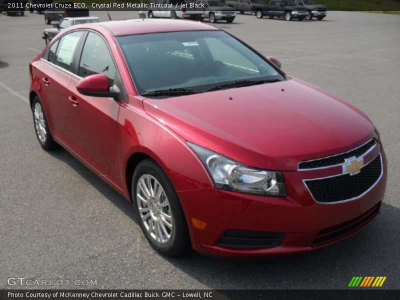 Crystal Red Metallic Tintcoat / Jet Black 2011 Chevrolet Cruze ECO