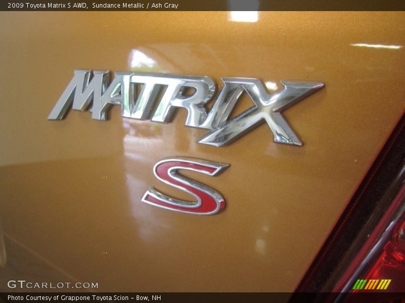 Sundance Metallic / Ash Gray 2009 Toyota Matrix S AWD