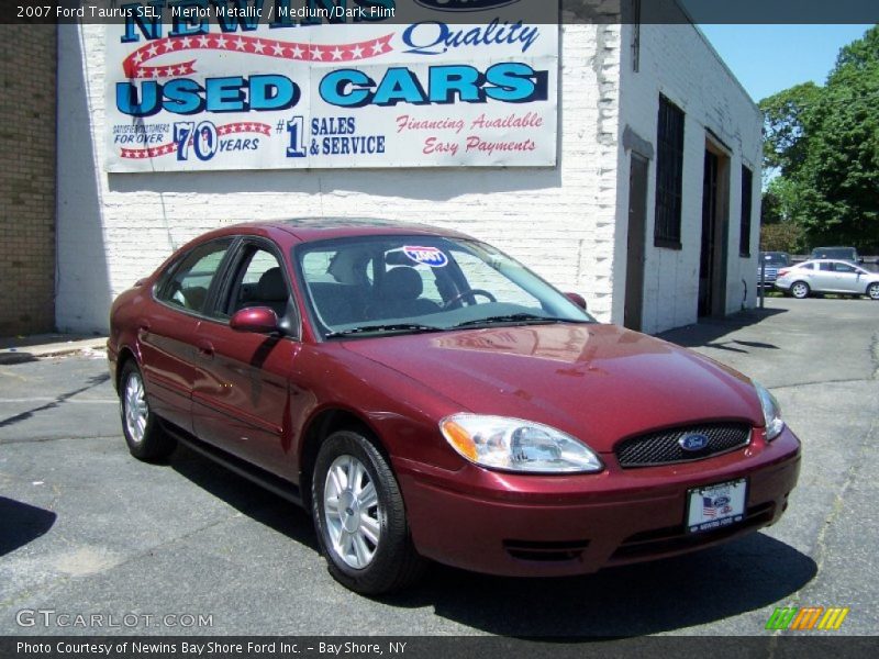Merlot Metallic / Medium/Dark Flint 2007 Ford Taurus SEL