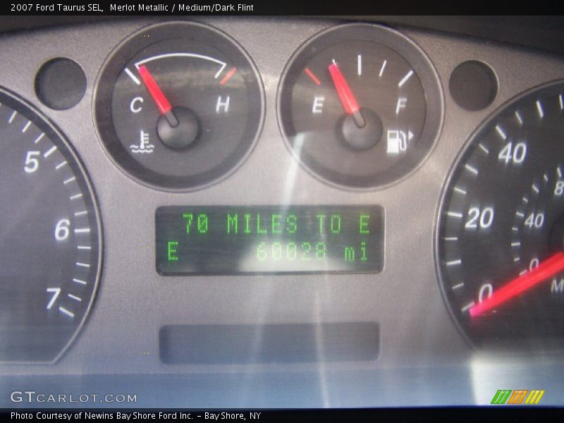 Merlot Metallic / Medium/Dark Flint 2007 Ford Taurus SEL