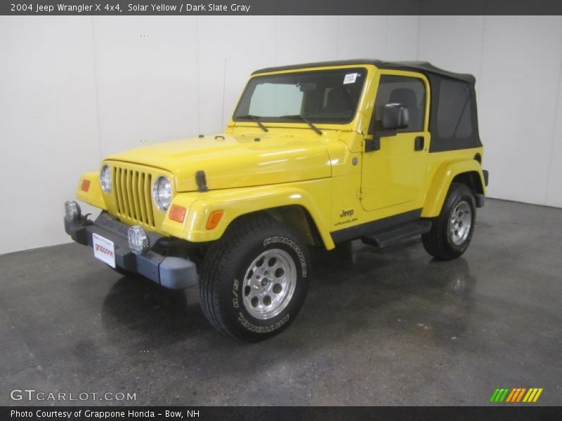Solar Yellow / Dark Slate Gray 2004 Jeep Wrangler X 4x4