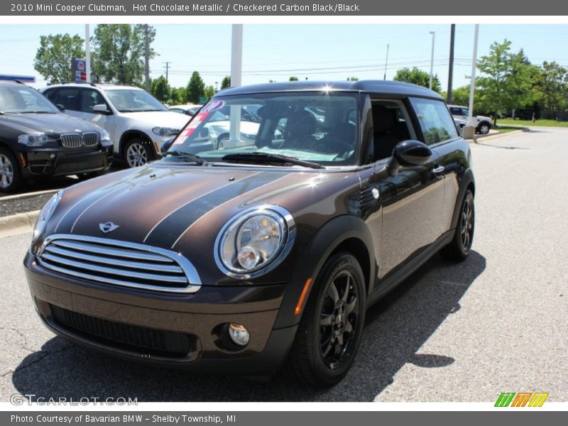 Hot Chocolate Metallic / Checkered Carbon Black/Black 2010 Mini Cooper Clubman