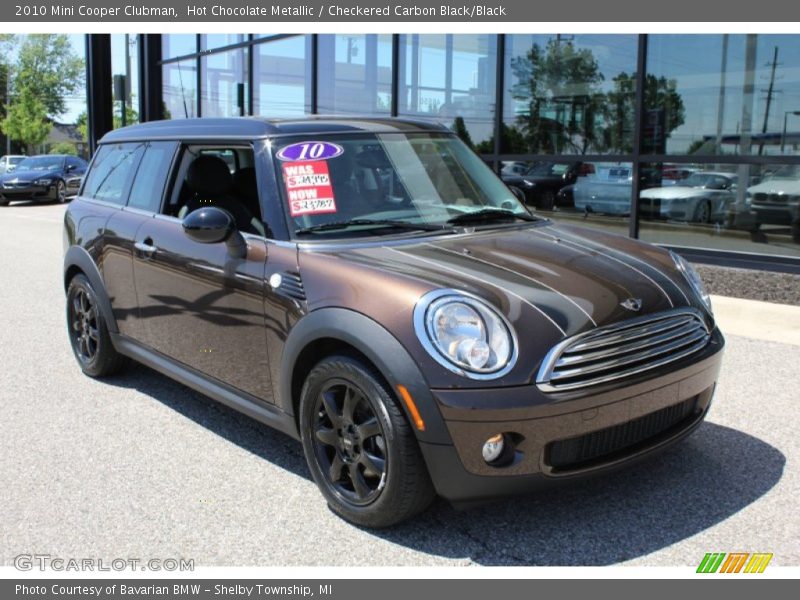 Hot Chocolate Metallic / Checkered Carbon Black/Black 2010 Mini Cooper Clubman