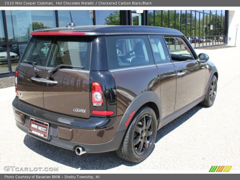 Hot Chocolate Metallic / Checkered Carbon Black/Black 2010 Mini Cooper Clubman