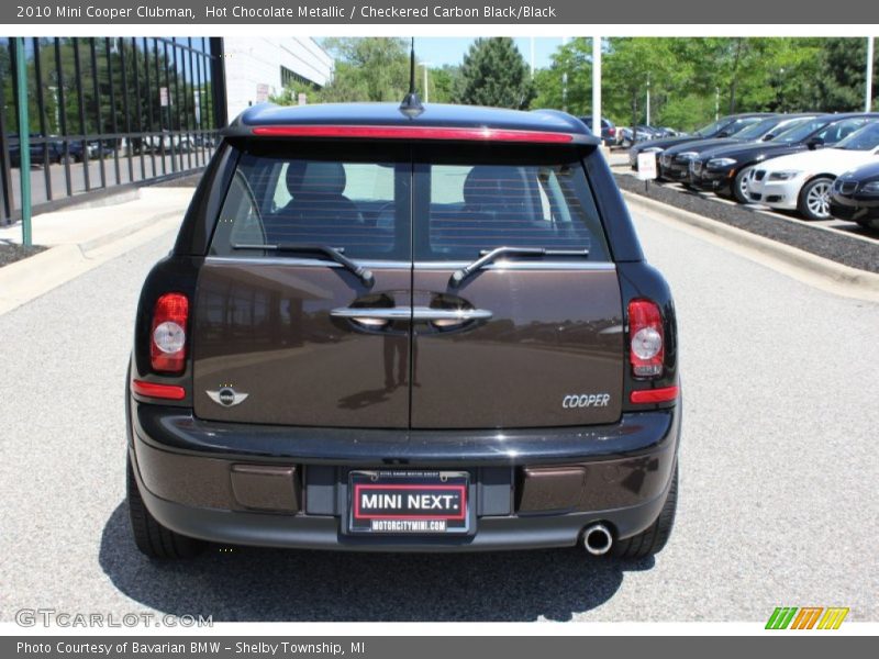 Hot Chocolate Metallic / Checkered Carbon Black/Black 2010 Mini Cooper Clubman