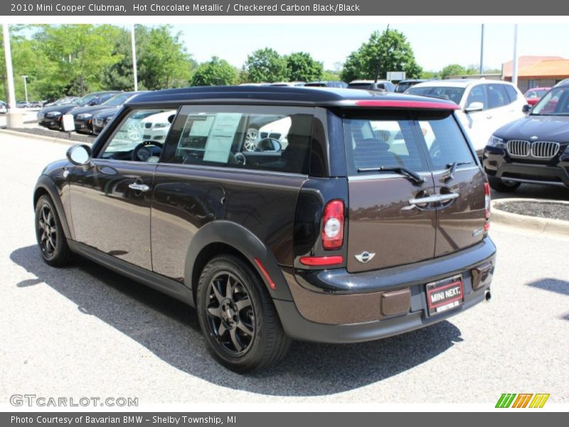 Hot Chocolate Metallic / Checkered Carbon Black/Black 2010 Mini Cooper Clubman