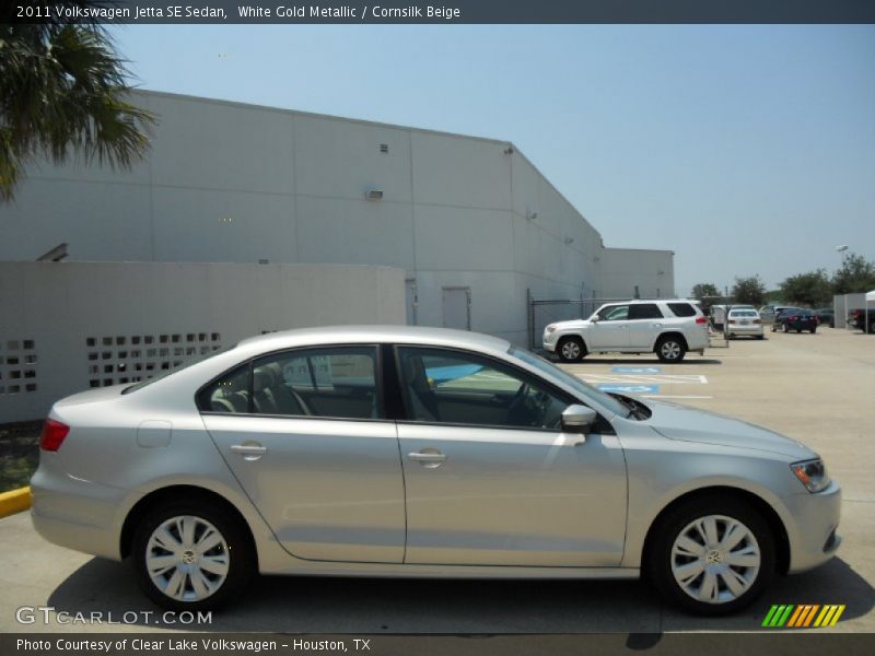 White Gold Metallic / Cornsilk Beige 2011 Volkswagen Jetta SE Sedan