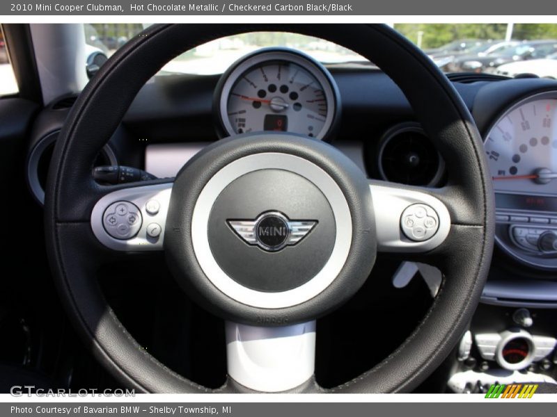Hot Chocolate Metallic / Checkered Carbon Black/Black 2010 Mini Cooper Clubman