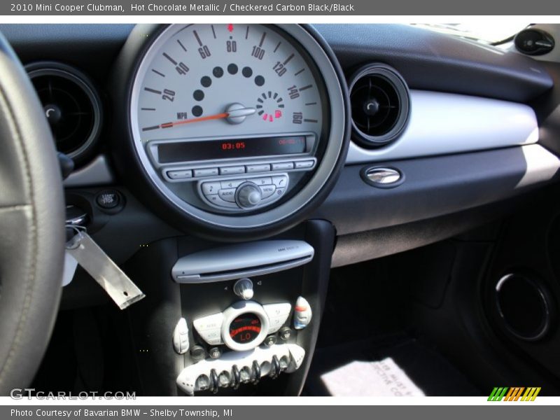 Hot Chocolate Metallic / Checkered Carbon Black/Black 2010 Mini Cooper Clubman