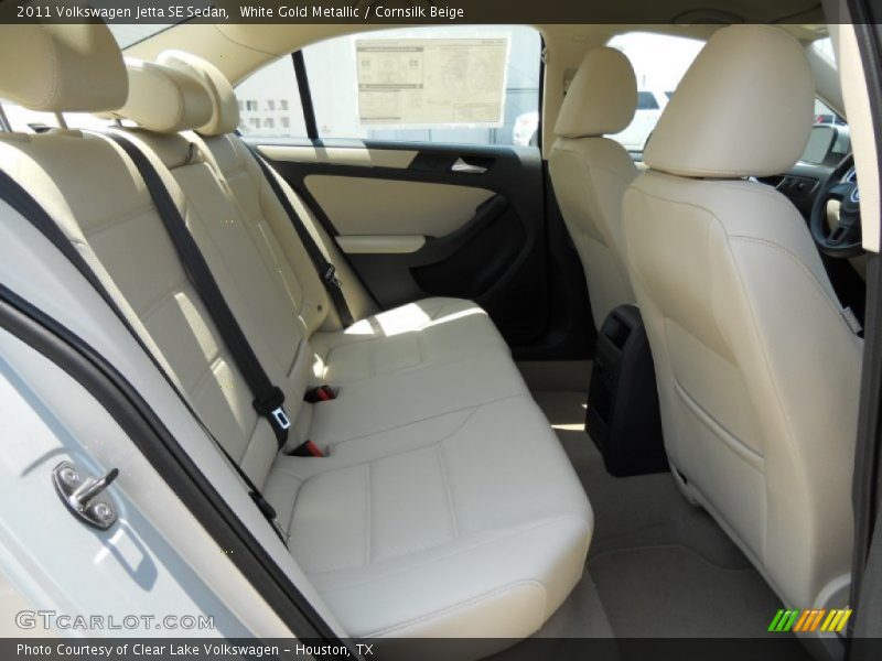 White Gold Metallic / Cornsilk Beige 2011 Volkswagen Jetta SE Sedan