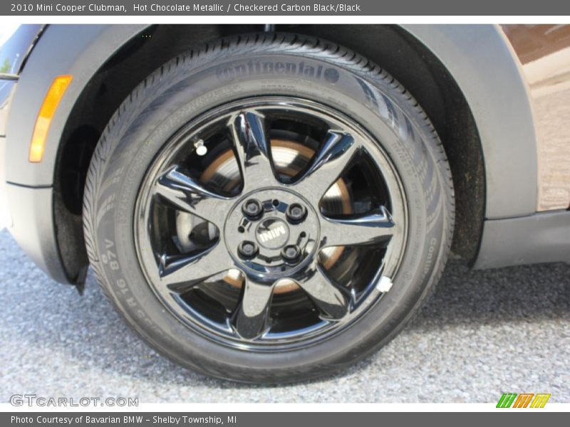 Hot Chocolate Metallic / Checkered Carbon Black/Black 2010 Mini Cooper Clubman