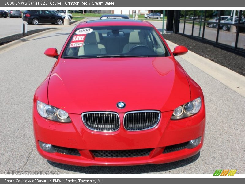 Crimson Red / Cream Beige 2008 BMW 3 Series 328i Coupe