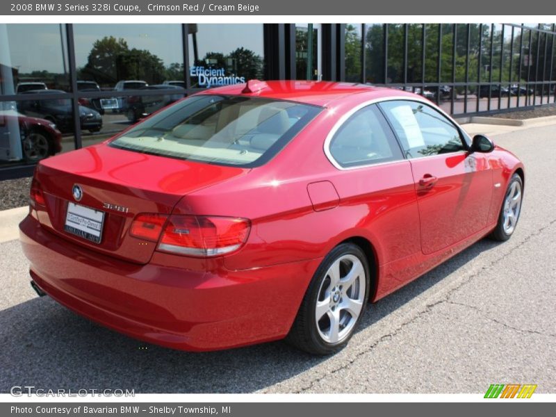 Crimson Red / Cream Beige 2008 BMW 3 Series 328i Coupe