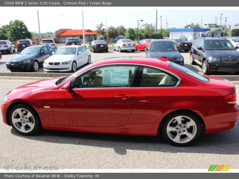 Crimson Red / Cream Beige 2008 BMW 3 Series 328i Coupe