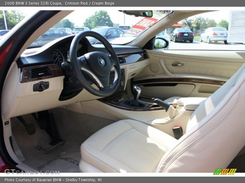 Crimson Red / Cream Beige 2008 BMW 3 Series 328i Coupe