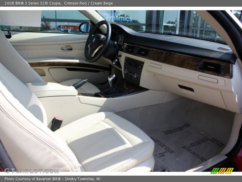 Crimson Red / Cream Beige 2008 BMW 3 Series 328i Coupe