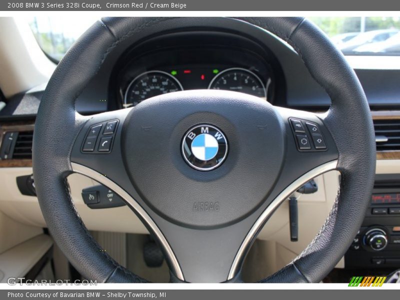 Crimson Red / Cream Beige 2008 BMW 3 Series 328i Coupe