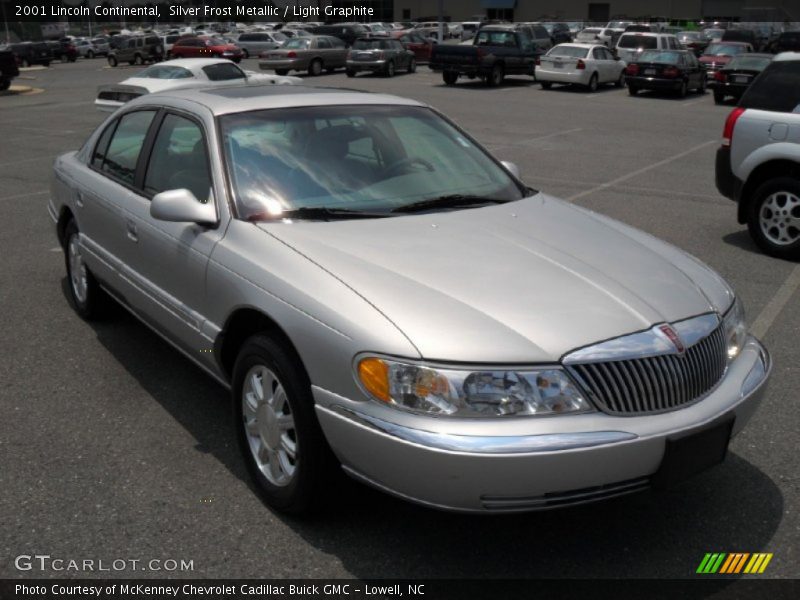 Silver Frost Metallic / Light Graphite 2001 Lincoln Continental