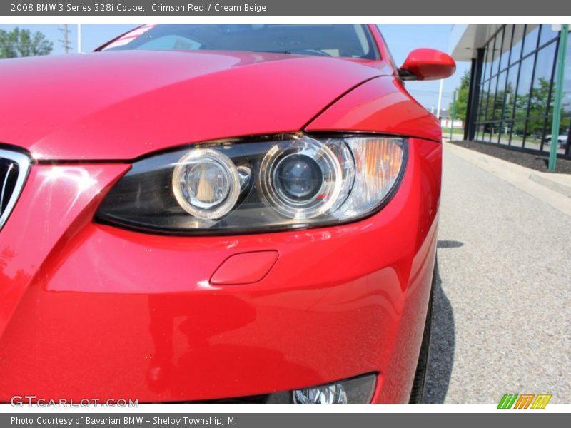 Crimson Red / Cream Beige 2008 BMW 3 Series 328i Coupe