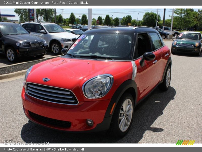 Pure Red / Carbon Black 2011 Mini Cooper Countryman