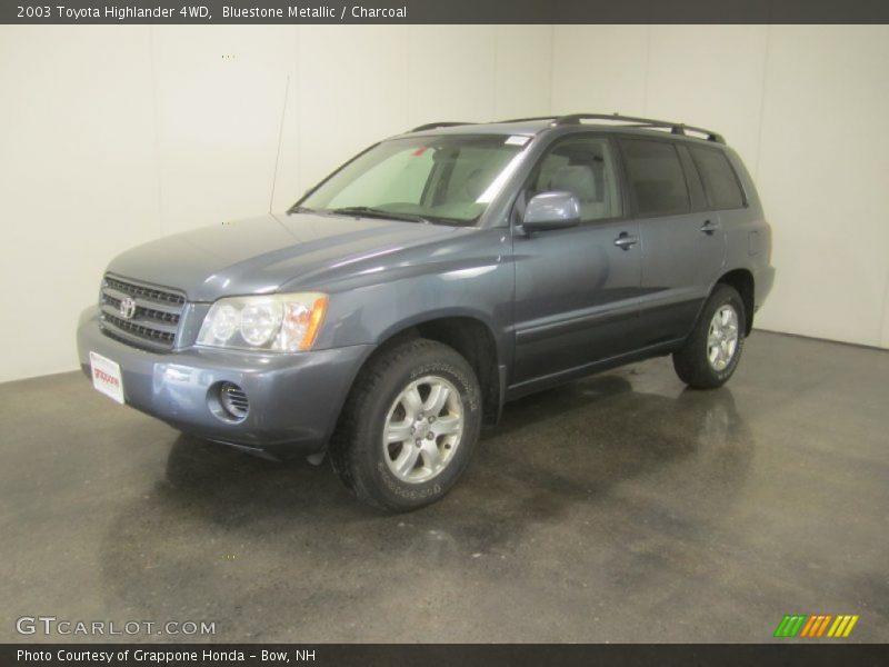 Bluestone Metallic / Charcoal 2003 Toyota Highlander 4WD