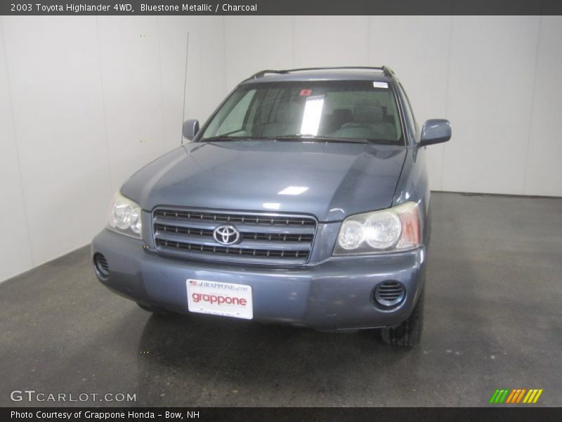 Bluestone Metallic / Charcoal 2003 Toyota Highlander 4WD
