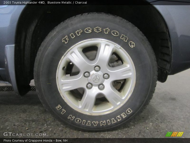 Bluestone Metallic / Charcoal 2003 Toyota Highlander 4WD