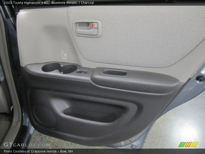 Bluestone Metallic / Charcoal 2003 Toyota Highlander 4WD