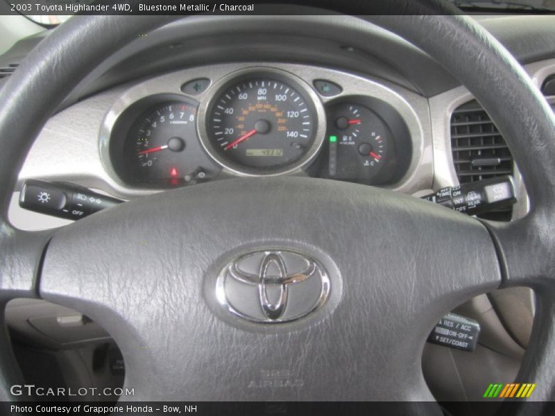 Bluestone Metallic / Charcoal 2003 Toyota Highlander 4WD