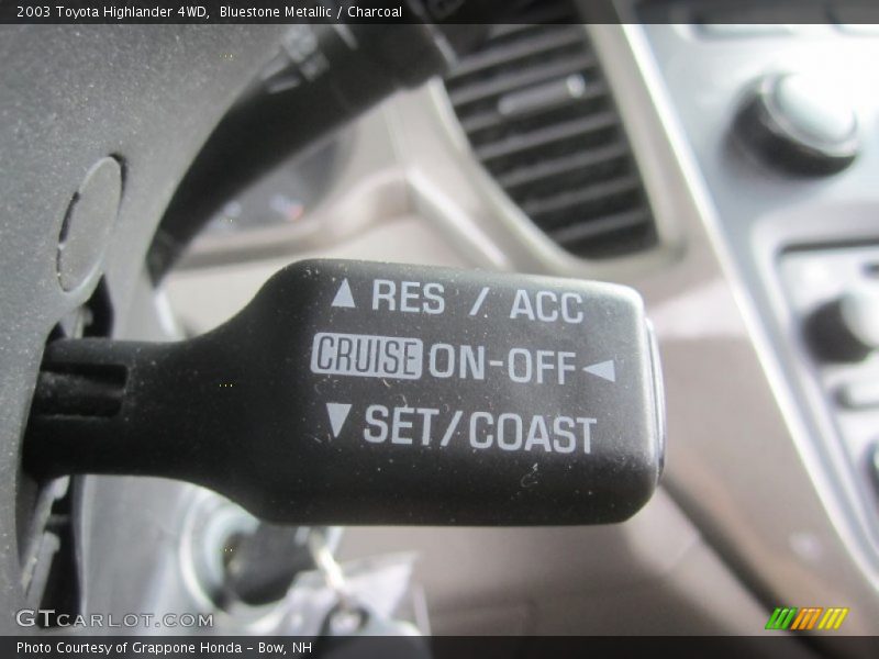 Bluestone Metallic / Charcoal 2003 Toyota Highlander 4WD