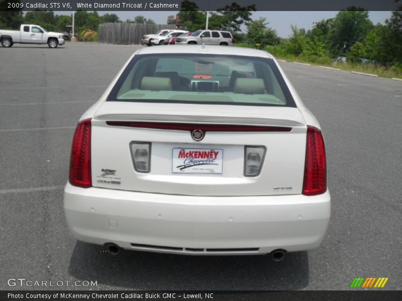 White Diamond Tricoat / Cashmere 2009 Cadillac STS V6