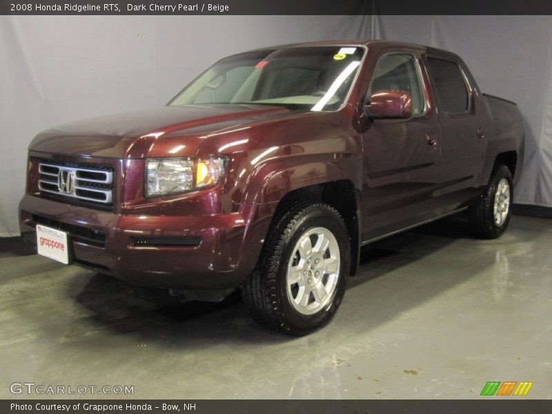 Dark Cherry Pearl / Beige 2008 Honda Ridgeline RTS