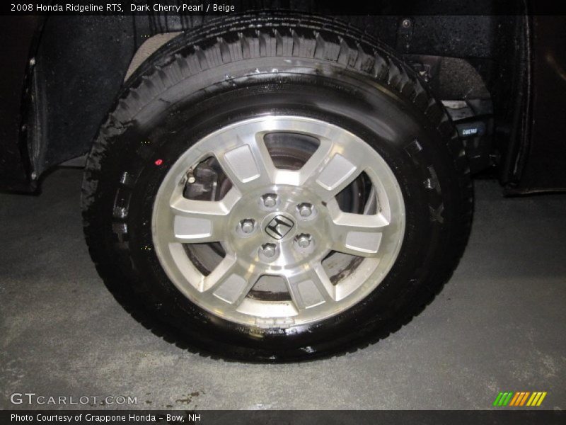 Dark Cherry Pearl / Beige 2008 Honda Ridgeline RTS