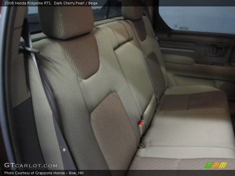 Dark Cherry Pearl / Beige 2008 Honda Ridgeline RTS