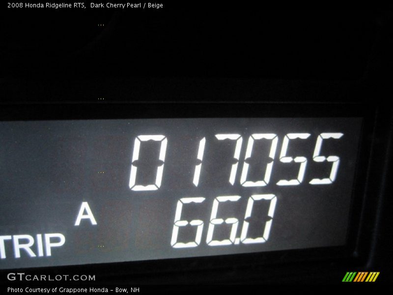 Dark Cherry Pearl / Beige 2008 Honda Ridgeline RTS
