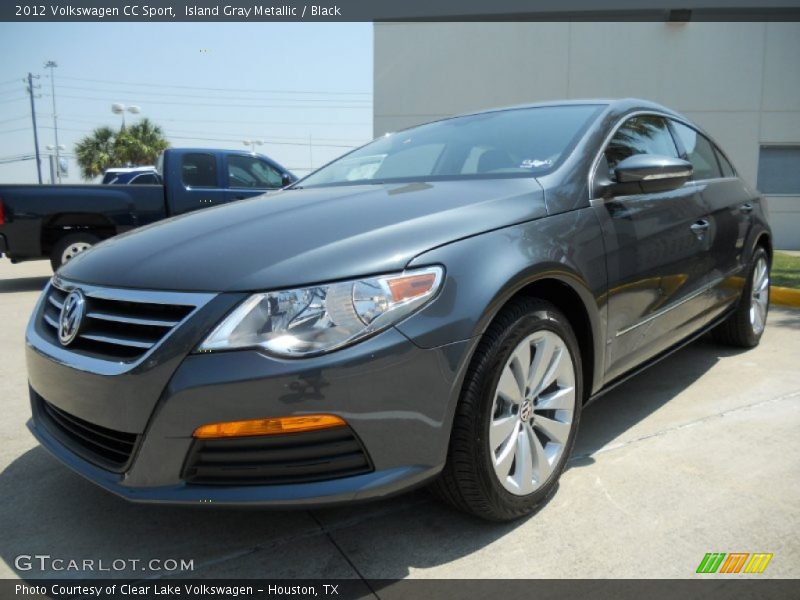 Island Gray Metallic / Black 2012 Volkswagen CC Sport