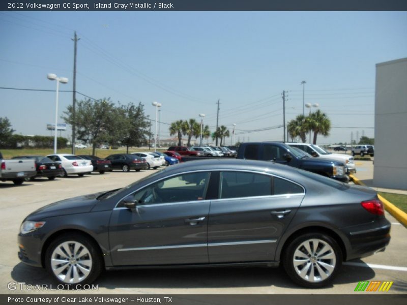 Island Gray Metallic / Black 2012 Volkswagen CC Sport