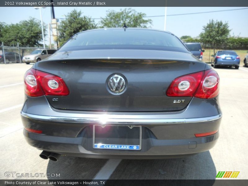 Island Gray Metallic / Black 2012 Volkswagen CC Sport
