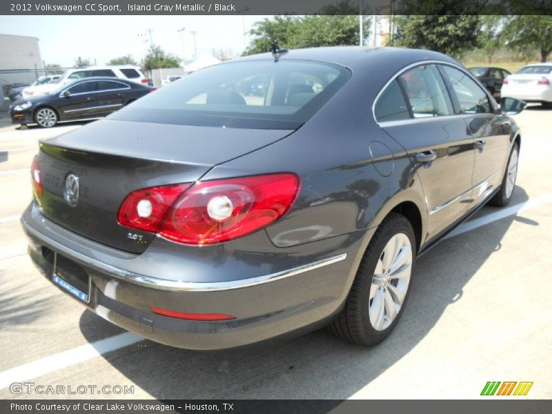Island Gray Metallic / Black 2012 Volkswagen CC Sport