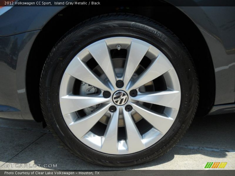 Island Gray Metallic / Black 2012 Volkswagen CC Sport