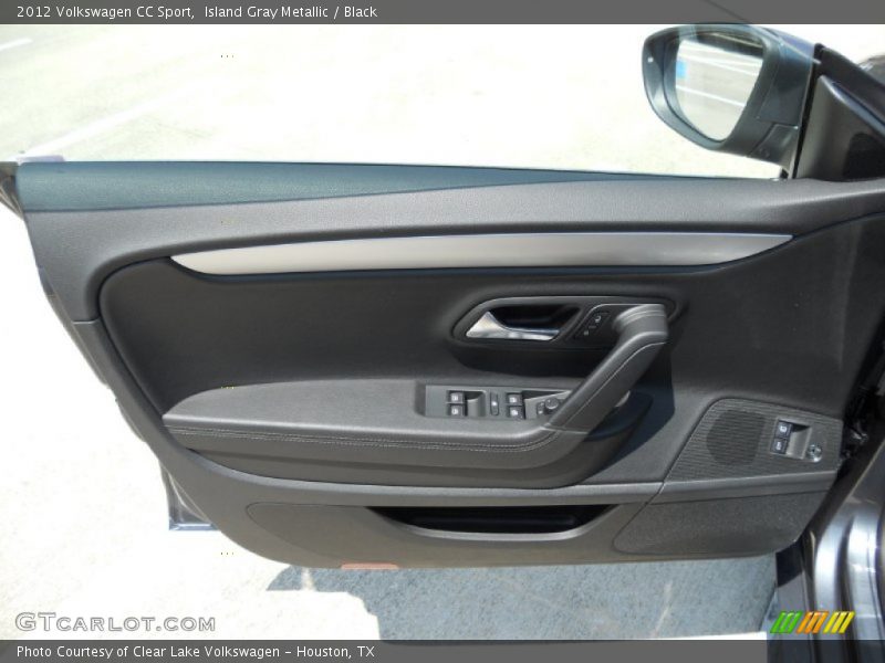 Island Gray Metallic / Black 2012 Volkswagen CC Sport
