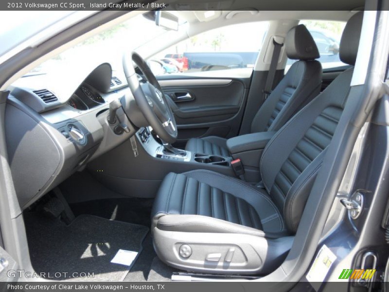 Island Gray Metallic / Black 2012 Volkswagen CC Sport