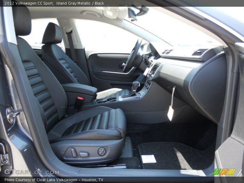 Island Gray Metallic / Black 2012 Volkswagen CC Sport