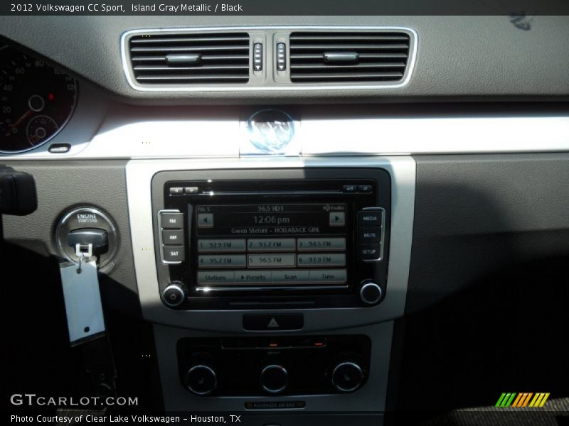 Island Gray Metallic / Black 2012 Volkswagen CC Sport