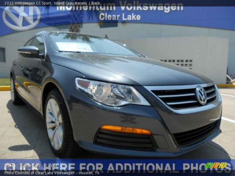 Island Gray Metallic / Black 2012 Volkswagen CC Sport