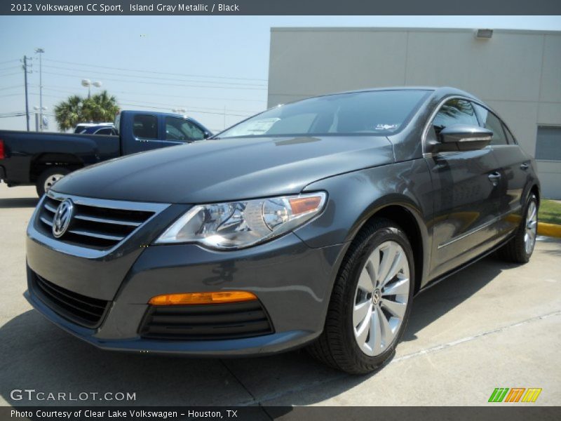 Island Gray Metallic / Black 2012 Volkswagen CC Sport