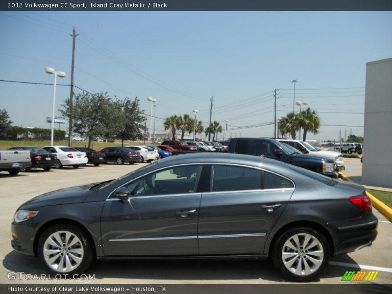 Island Gray Metallic / Black 2012 Volkswagen CC Sport