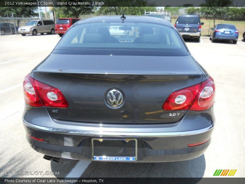 Island Gray Metallic / Black 2012 Volkswagen CC Sport